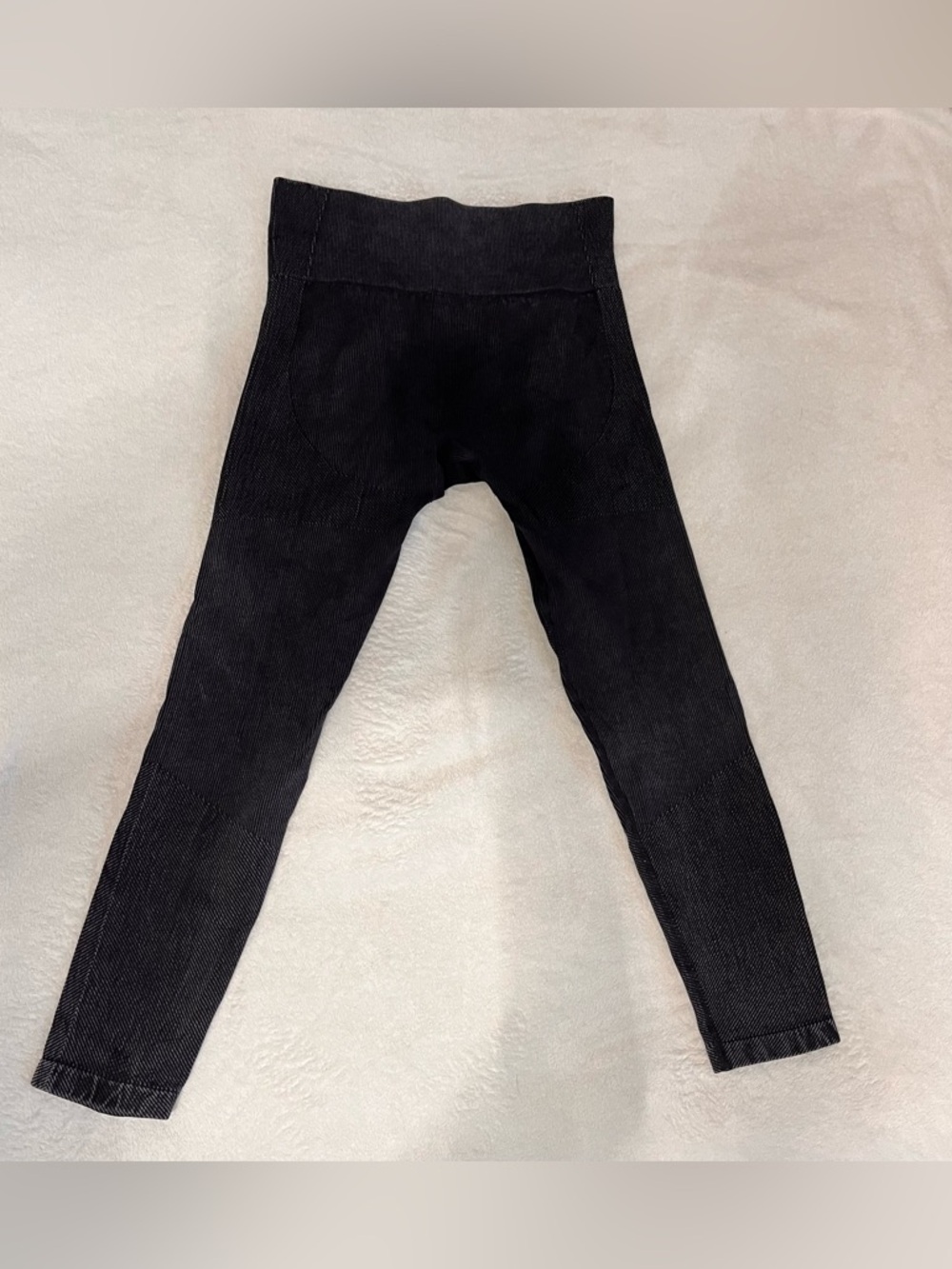 JoyLab Black Ribbed Kids Leggings